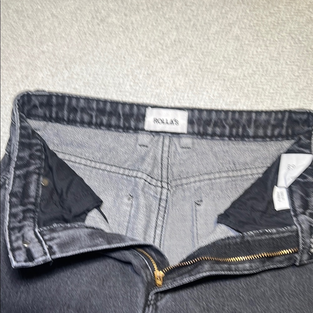 ROLLA'S High Rise Black Washed Jeans - Picture 8 of 11
